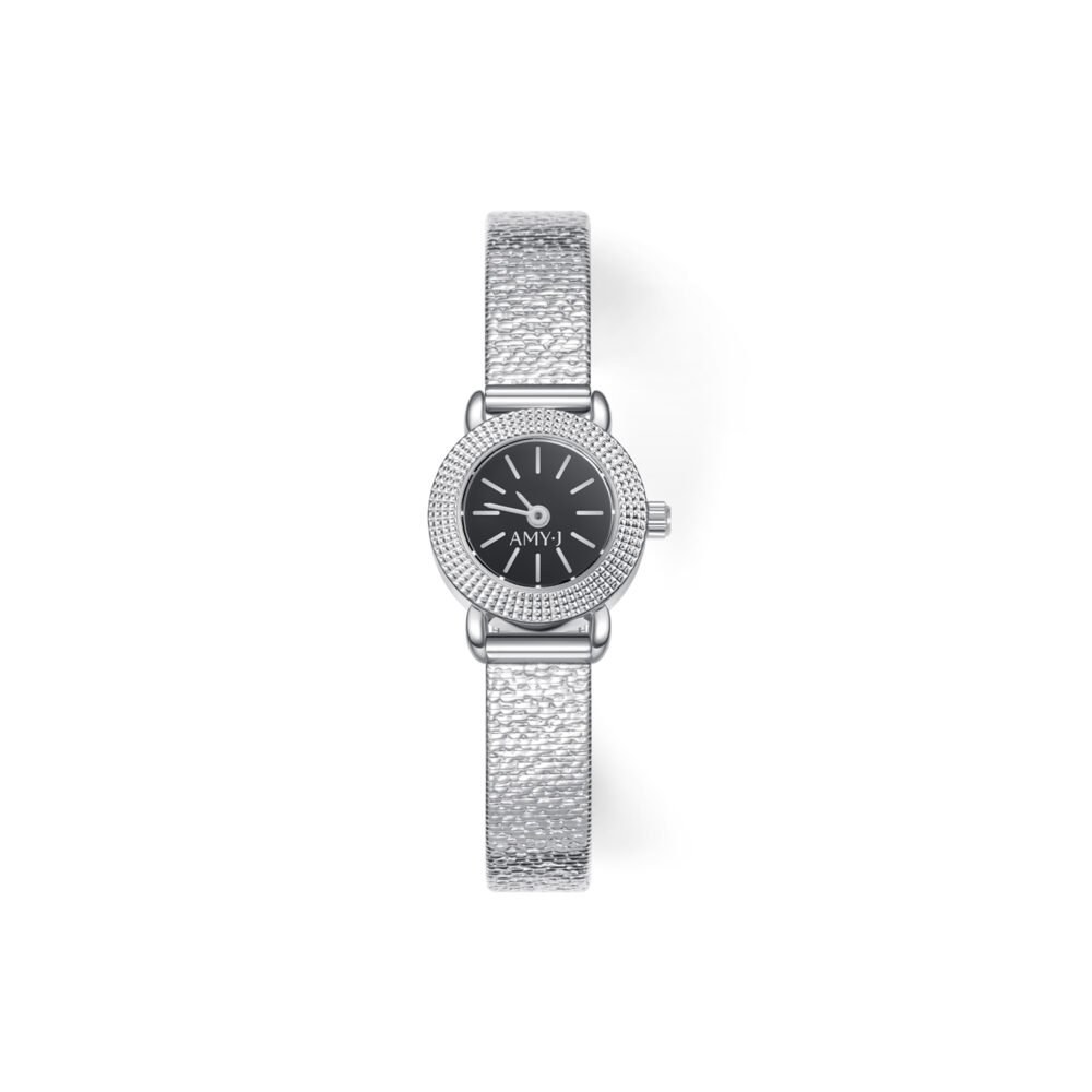 Disc-shaped wave pattern watch